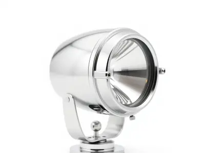 Spotlight Model Pack  Reflective Chrome Finish Low-poly 3D model