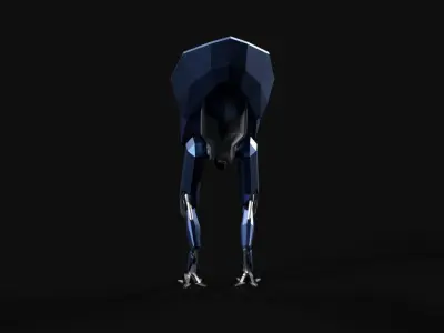 Mech Scifi Low-poly 3D model