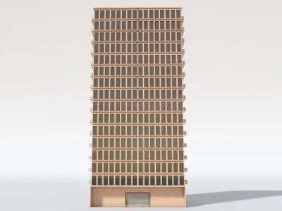 Building Apartment Low-poly 3D model