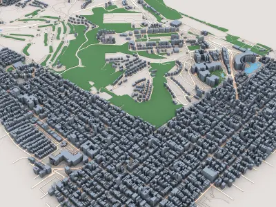 San Francisco City California 3D model