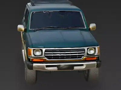 Vintage Luxury Off-Road SUV 3D Model Low-poly 3D model