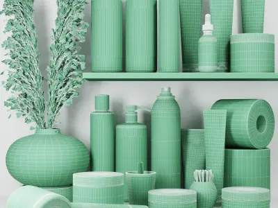 bathroom accessories Collection  3D Model Pack