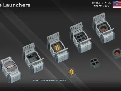 USSN Yorktown Class Carrier Low-poly 3D model