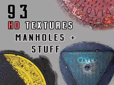 93 HD Manholes and More Textures PNG  Texture