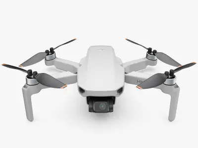 DJI MINI SE Fly More Combo Low-poly 3D model