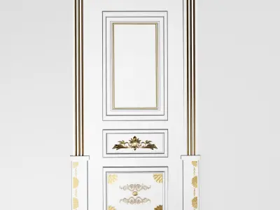 Different colours doors 3D model