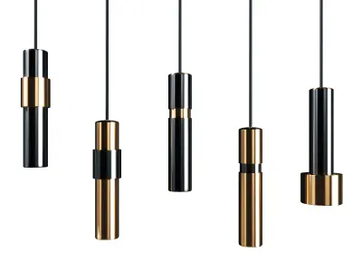 Series suspensions light 3D model