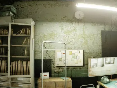 Dr Room Free low-poly 3D model