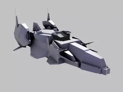 Spaceship Balkala 3D model
