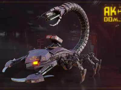 Akrab Dominion Low-poly 3D model