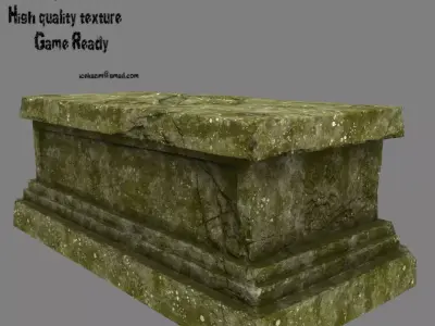 base statue 24 Low-poly 3D model