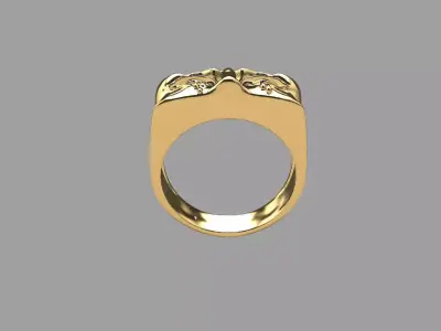 Golden Tear Ring 3D print model