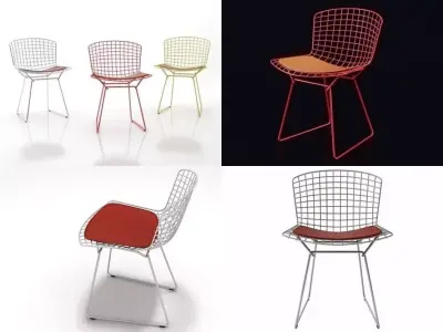 Bertoia Side Chair 3D model
