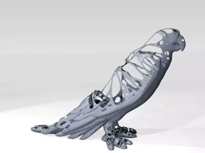 Parrot Dust Voronoi 3D model