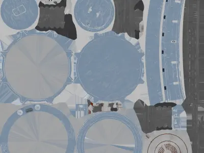 Sci-Fi container  Low-poly 3D model