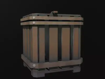 Hunters Animal Cage  Low Poly Game Asset Low-poly 3D model