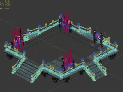 Song dynasty-East City-Arena 3D model