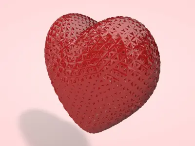 Rugged Heart 3D model