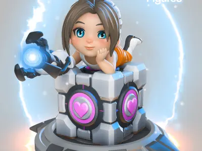 Chibi Chell - Portal 3D print model