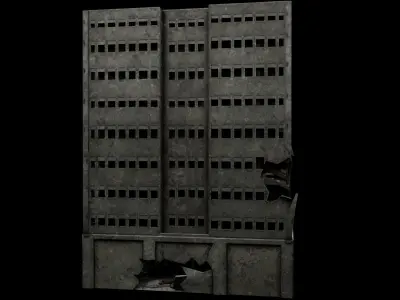 Abadoned Building  Low-poly 3D model