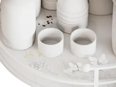 Kitchen Accessories Corona 3D model