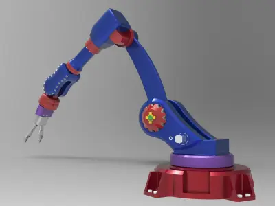 Industrial Robot Arm 3D model