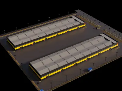 Logistic center 3D model