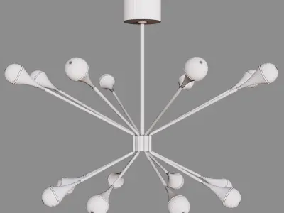 Circa Lody Chandeliers 18 and 20 lights 3D model