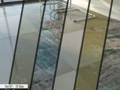 ABC Stone Set 3D model