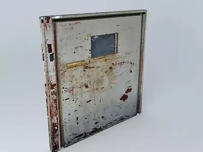 Resident Evil 4 Locked Metal Door 3D model