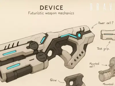 Dravox Low-poly 3D model