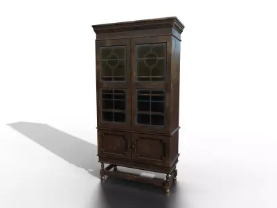 Vintage Cupboard  Low-poly 3D model