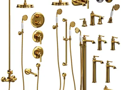 Faucet Set Omnires Armance 3D model