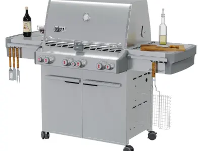 Weber Summit S-470 gas grill 3D model