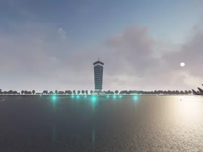 Selendis Airport Exterior Design 3D model