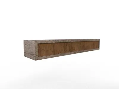 Old Modern Furniture 3D Model Terror Low-poly 3D model 7