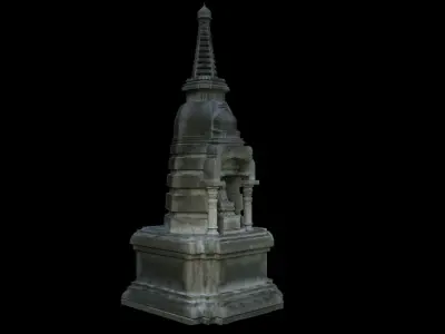buddha small temple 3D model