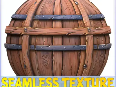  Stylized Wood Seamless Texture Texture