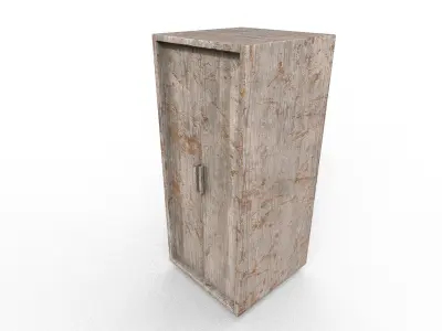 Old Modern Furniture 3D Model Terror Low-poly 3D model