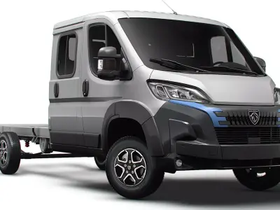 Peugeot Boxer Chassis DoubleCab L4 2026 3D model