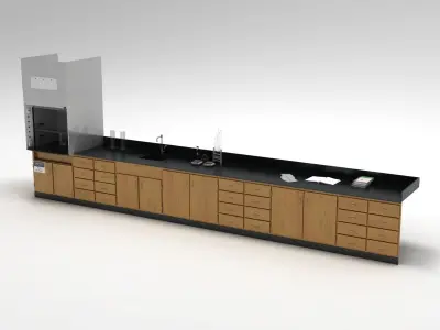Laboratory Table 02 3D model