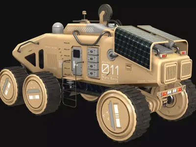 Mars Rover Concept-2-Desert 3D model