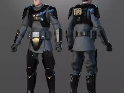 Imperial Officer Tactical One12 Scale Custom Kit STL 3D print model