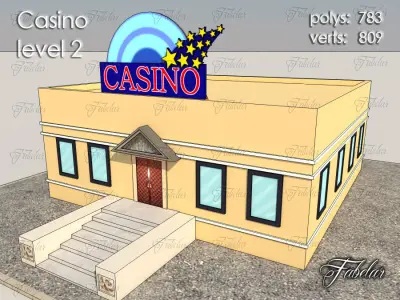 CASINO all 10 Levels Low-poly 3D model