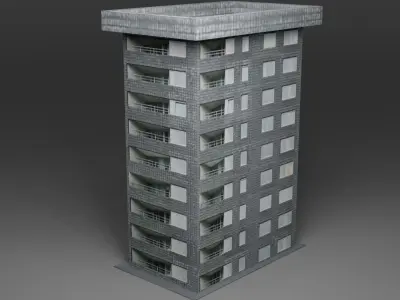 Buildings Pack Low-poly 3D model purchase