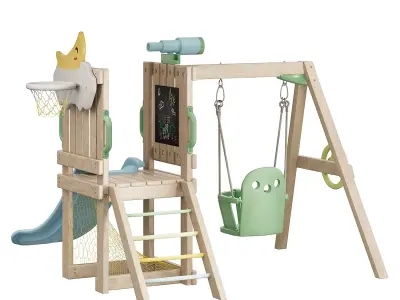 Playset with Slide 3D model