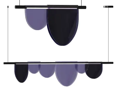 Rail row lamp EQUAL 3D model