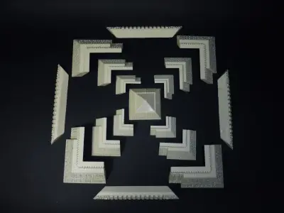 Stargate Ra Pyramid  Model Kit 3D print model