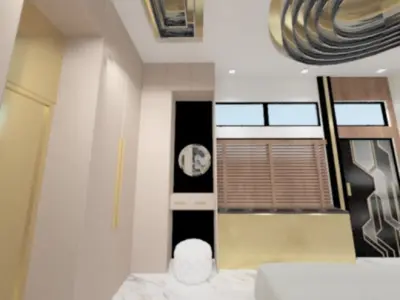 Luxury Bedroom  Low-poly 3D model