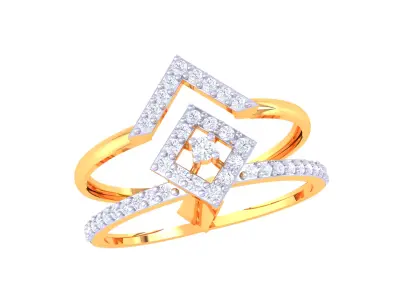 Women Ring  Render 3dm STL OBJ FBX Details 3D print model 140